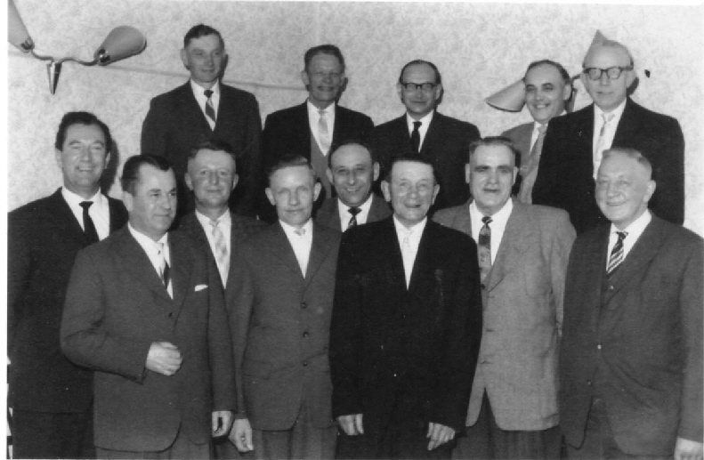 Adolf Spalink mit Gemeinderat 1960
