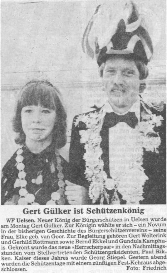 Thron Gülker 1980-81