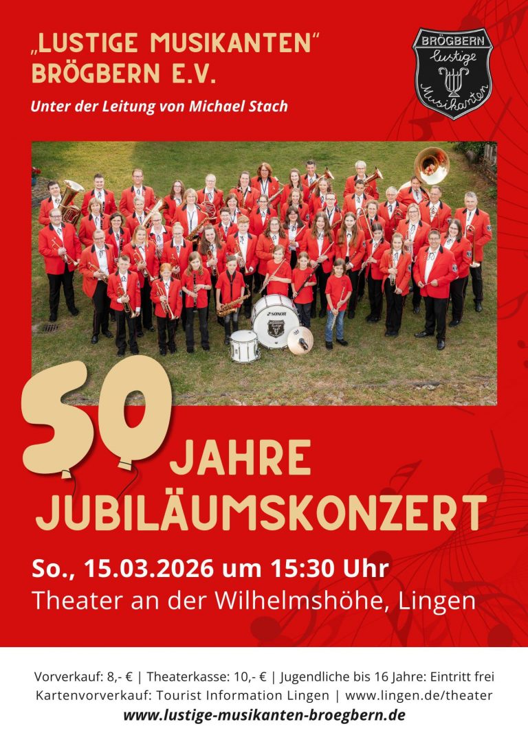 Einladung Musikanten Brögbern März 2026